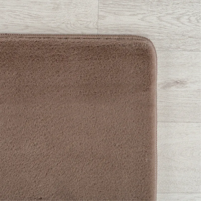 Kurzflor-Teppich – Helle Naturtöne | Maschinenwaschbar bei 30°C