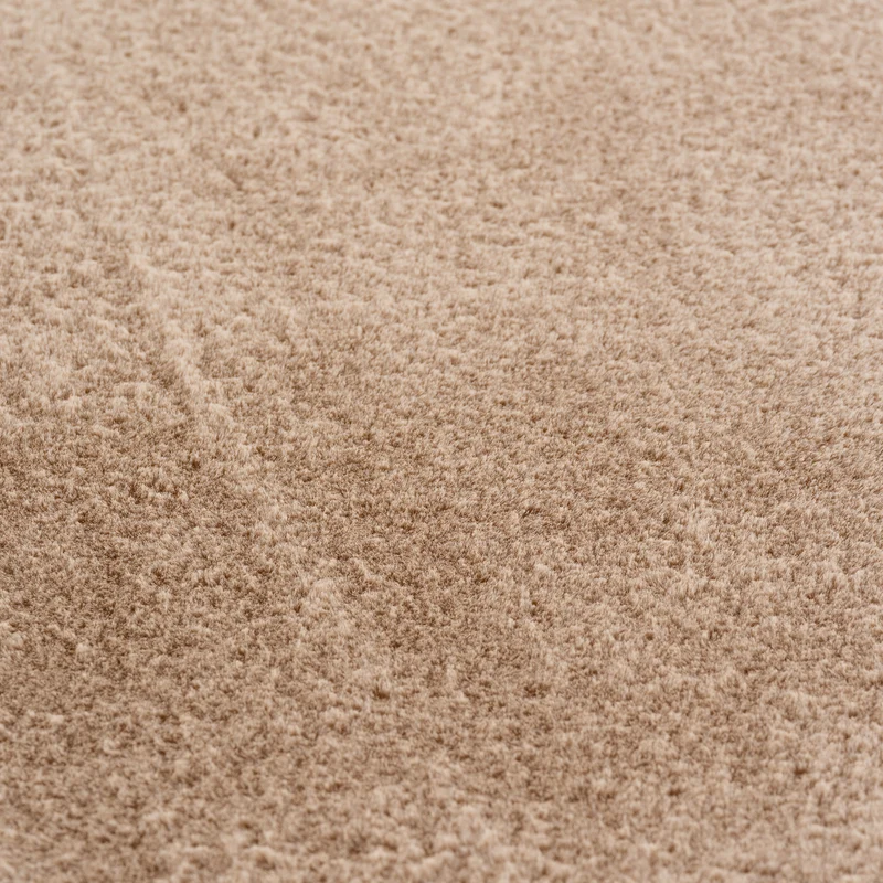 Kurzflor-Teppich – Helle Naturtöne | Maschinenwaschbar bei 30°C