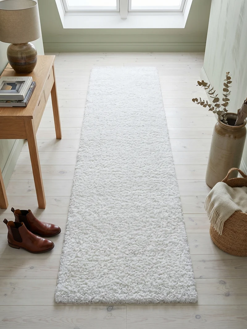 Shaggy Hochflor-Teppich – Helle Naturtöne | 5 cm Florhöhe extra weich