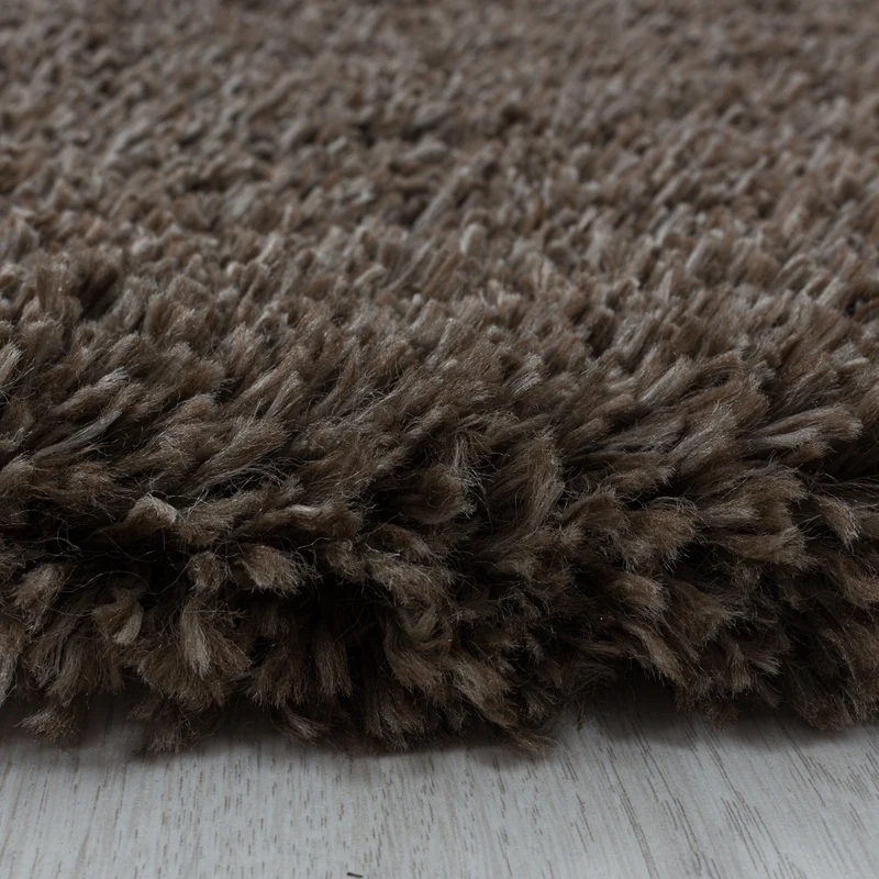 Shaggy Hochflor-Teppich – Helle Naturtöne | 5 cm Florhöhe extra weich