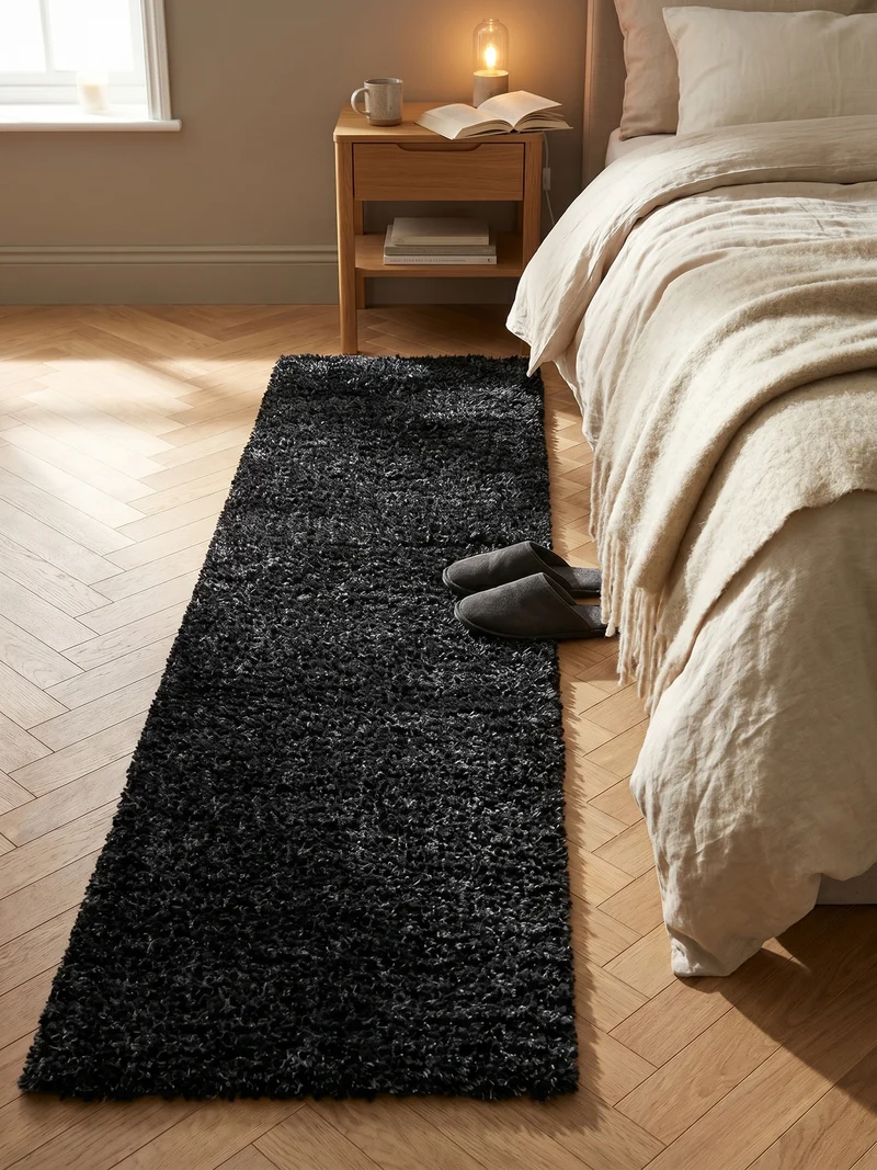 Shaggy Hochflor-Teppich – Moderne Grautöne | 5 cm Florhöhe extra weich