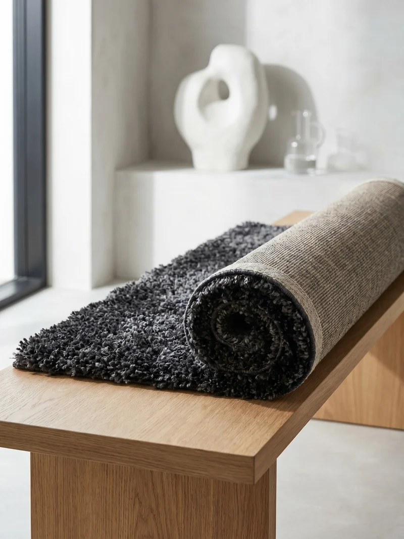 Shaggy Hochflor-Teppich – Moderne Grautöne | 5 cm Florhöhe extra weich