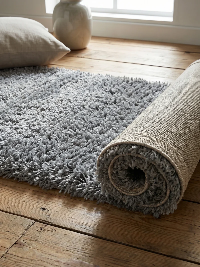 Shaggy Hochflor-Teppich – Moderne Grautöne | 5 cm Florhöhe extra weich