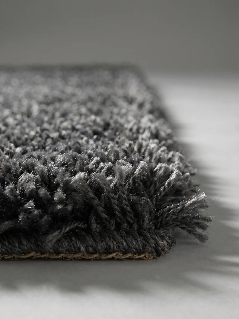Shaggy Hochflor-Teppich – Moderne Grautöne | 5 cm Florhöhe extra weich