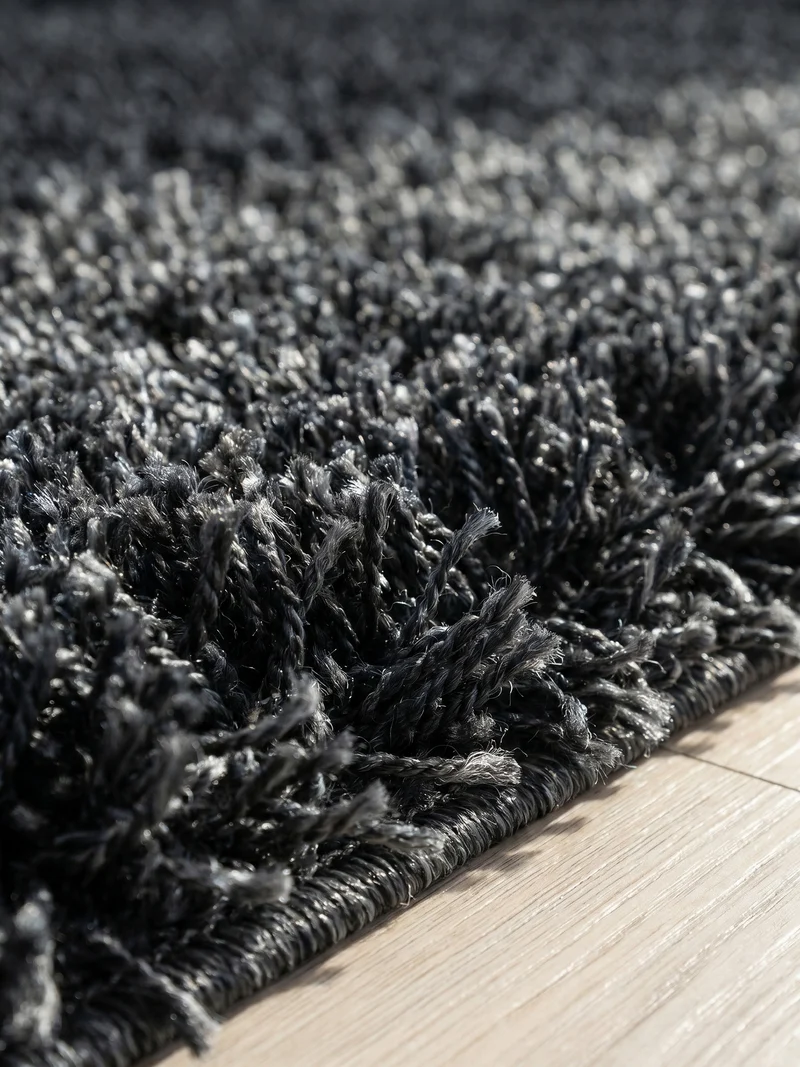 Shaggy Hochflor-Teppich – Moderne Grautöne | 5 cm Florhöhe extra weich