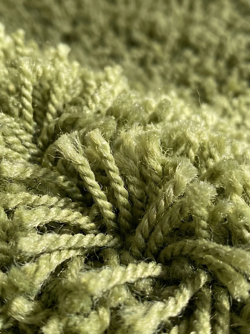 Shaggy Hochflor-Teppich – Kühle Frischtöne | 3 cm Florhöhe waschbar