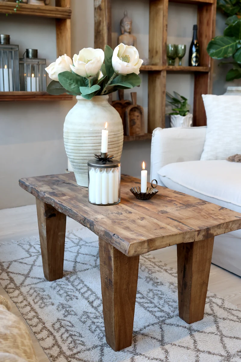 Chic Antique Grimaud Sofatisch aus Recyclingholz – Natur