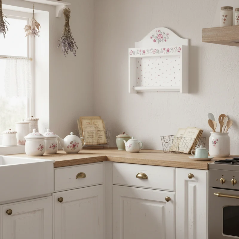 GreenGate Küchenregal Leonora Weiß