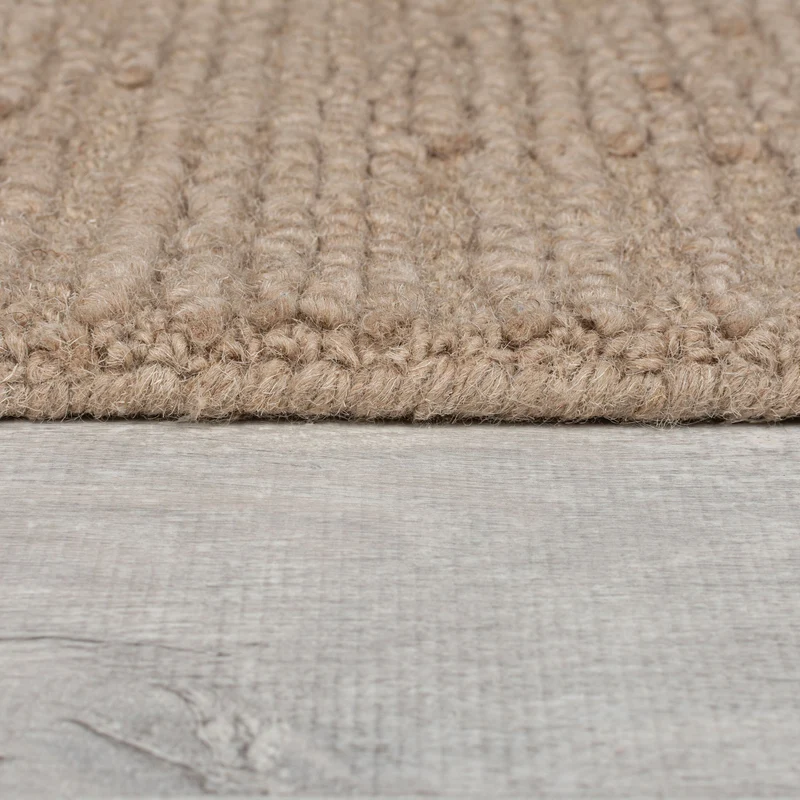 Wollteppich Boucle, Unifarben, Strapazierfähig, natürlich & pflegeleicht
