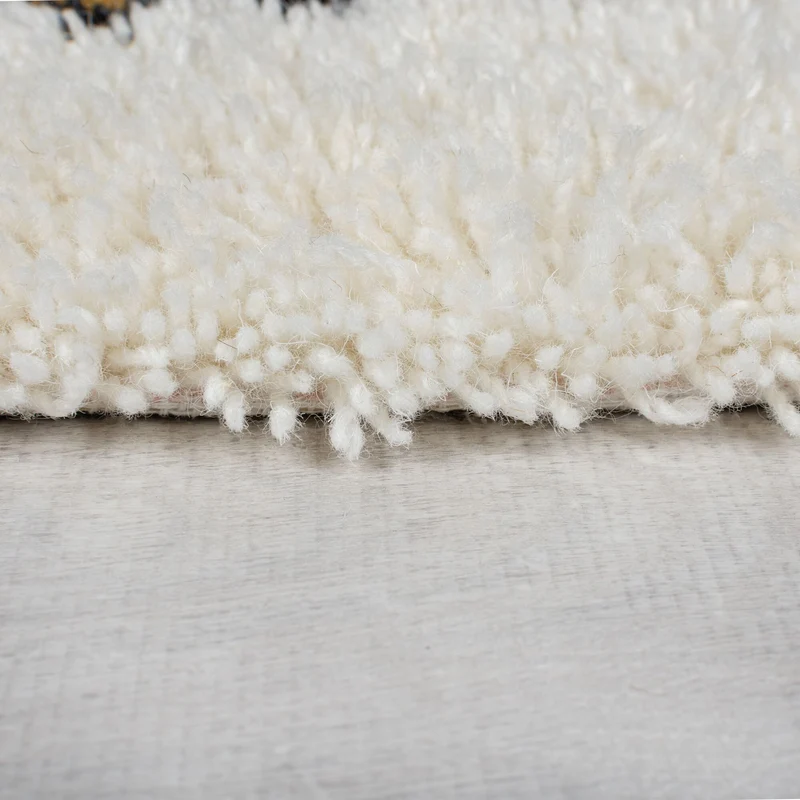 Teppich Berber-Stil handgetuftet aus reiner Wolle, Shaggy
