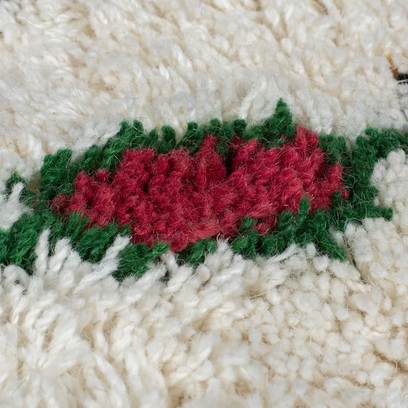 Teppich Berber-Stil handgetuftet aus reiner Wolle, Shaggy