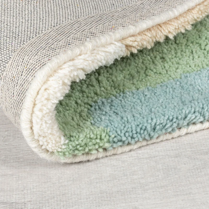 Wollteppich Hochflor Collage Muster, Abstrakt, Schlafzimmer