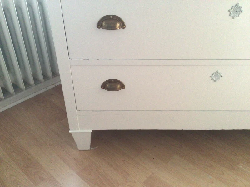 Antike Kommode mit Marmorplatte, Shabby Chic