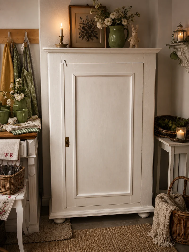 Antikes Vertiko Eintürer Shabby Chic