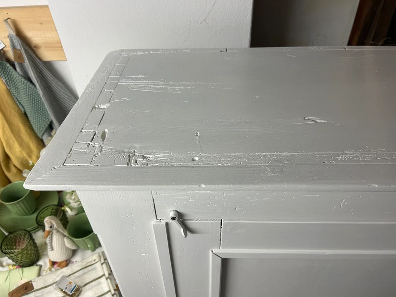 Antikes Vertiko Eintürer Shabby Chic