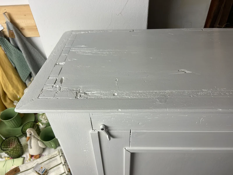 Antikes Vertiko Eintürer Shabby Chic