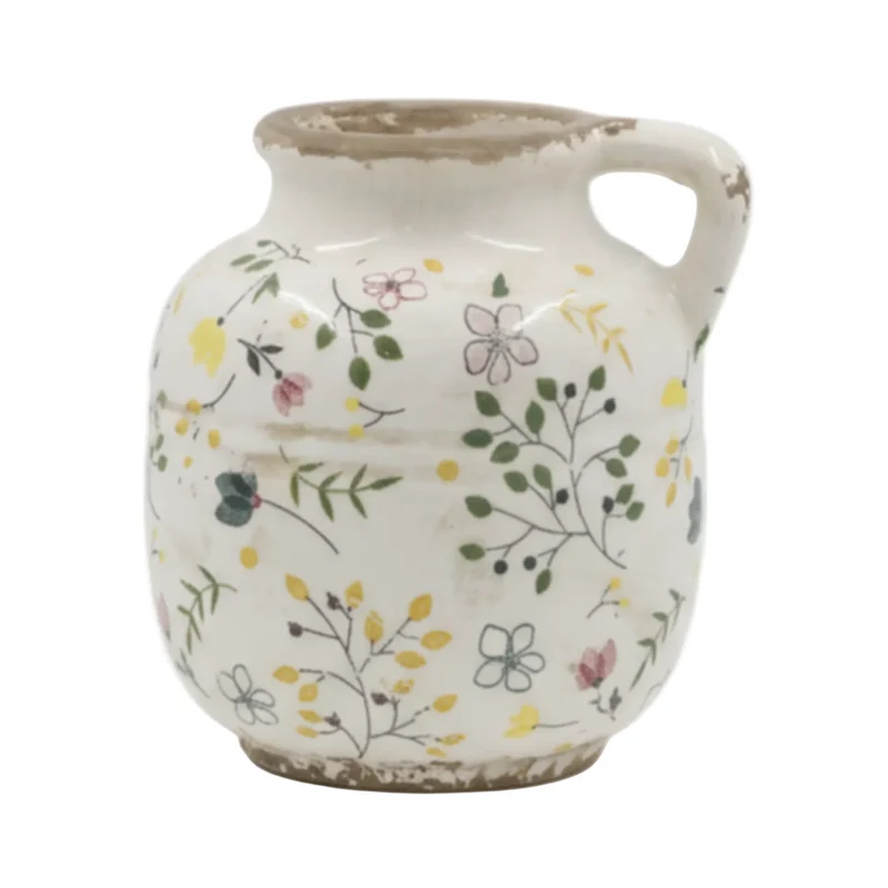 Chic Antique Cavaillon Flasche mit Blumenmotiv