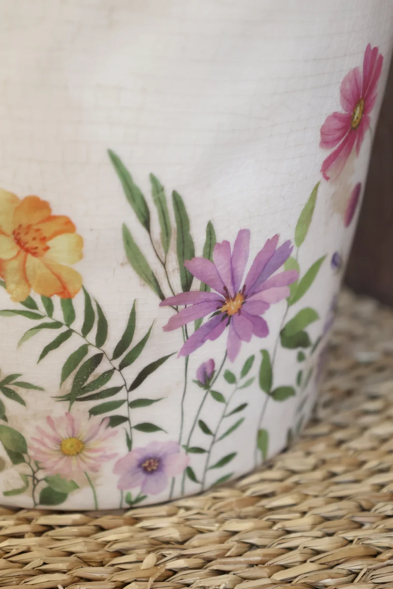 Chic Antique Avignon Kanne mit Blumenmotiv