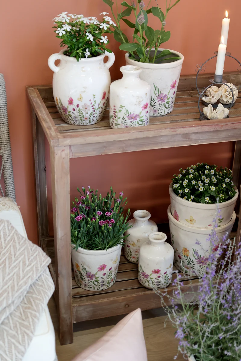 Chic Antique Avignon Kanne mit Blumenmotiv