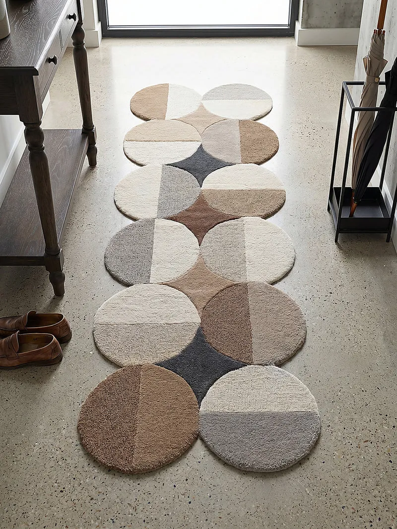 Wollteppich Kreis Wellenform, Wohnzimmer