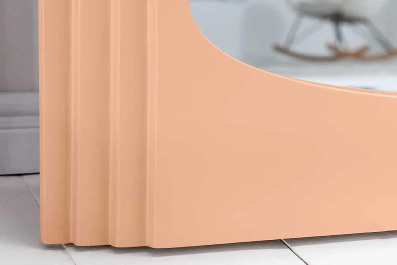 Extravaganter Rundbogen Design Spiegel 160x80cm FORMOSA apricot