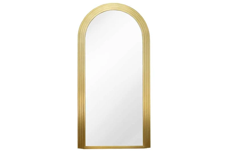 Design Rundbogen Spiegel 160x80cm gold FORMOSA Wandspiegel