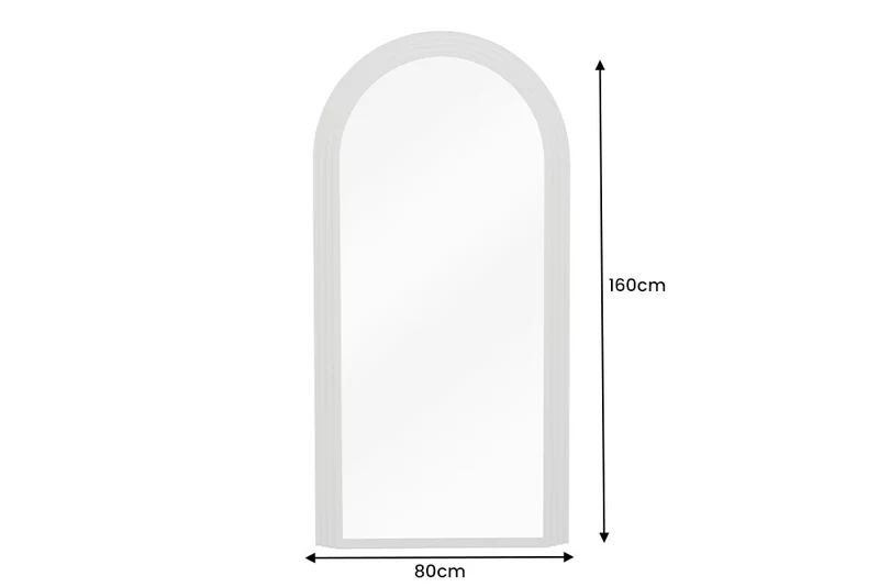 Design Rundbogen Spiegel 160x80cm FORMOSA greige Wandspiegel