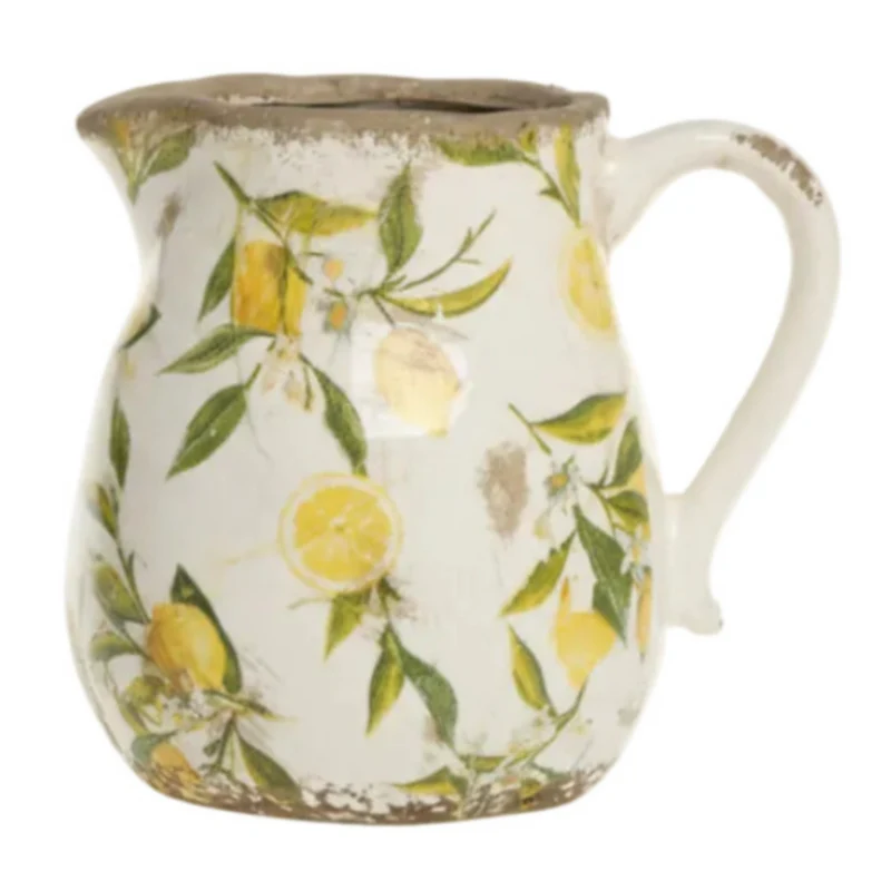 Chic Antique Limonen Kanne mit Zitronenmotiv