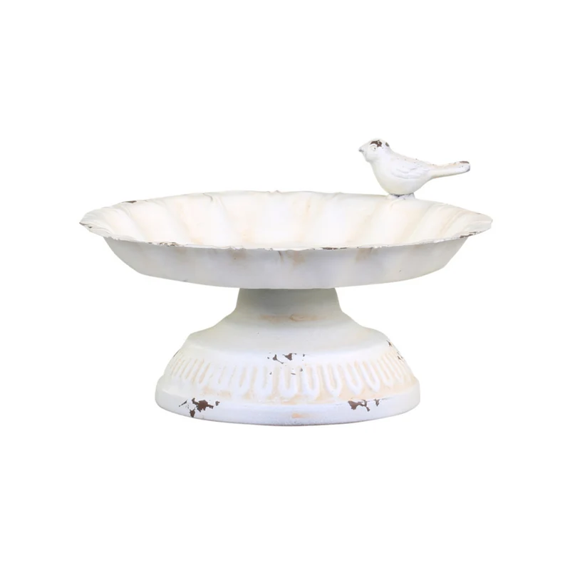 Chic Antique Vogelbad auf Fuß