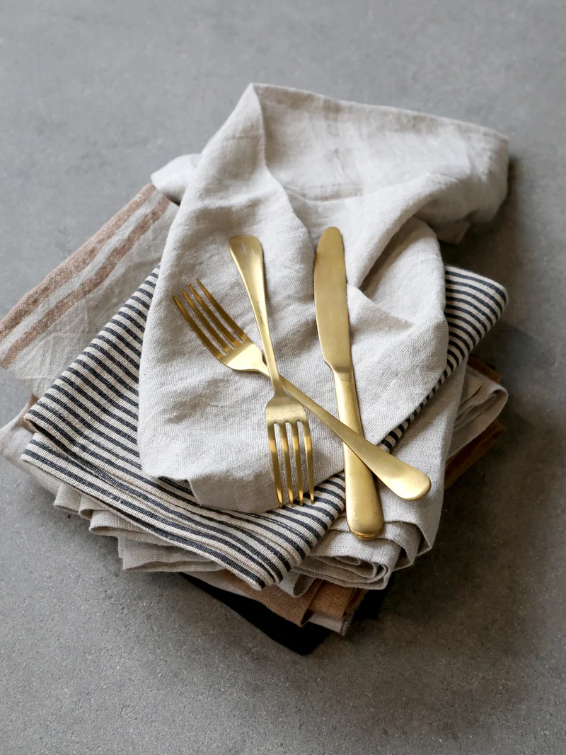 Chic Antique Nordique Besteck Set Gold – 4-teilig