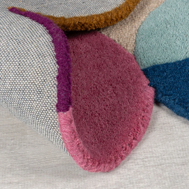 Wollteppich Scallop Muster, Geometrisch, Wohnzimmer