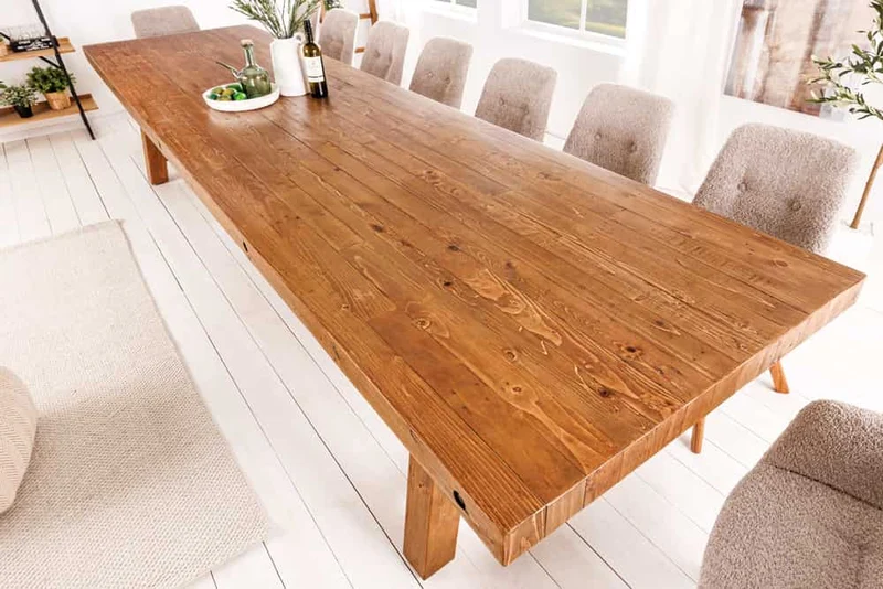 Massiver Esstisch DOMAINE 300cm natur recyceltes Pinienholz