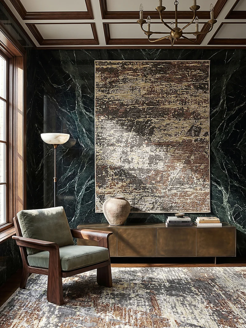 Teppich Kurzflor Modern Abstrakte Motive, Wohnzimmer