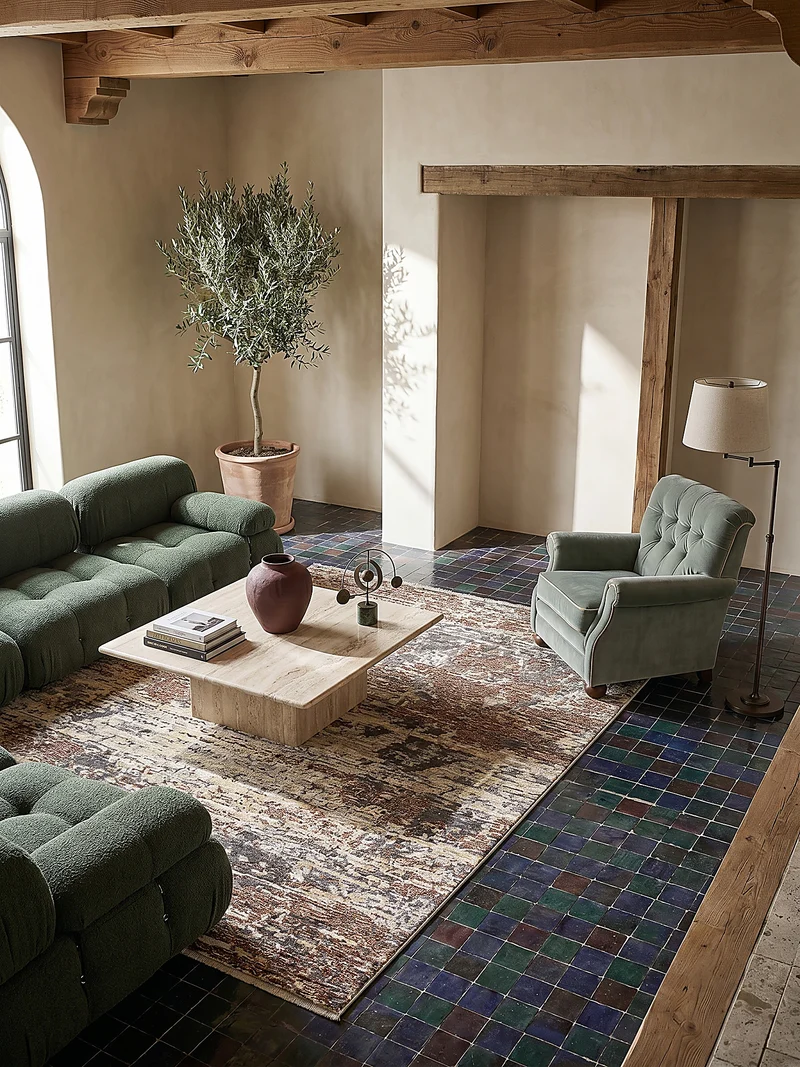 Teppich Kurzflor Modern Abstrakte Motive, Wohnzimmer