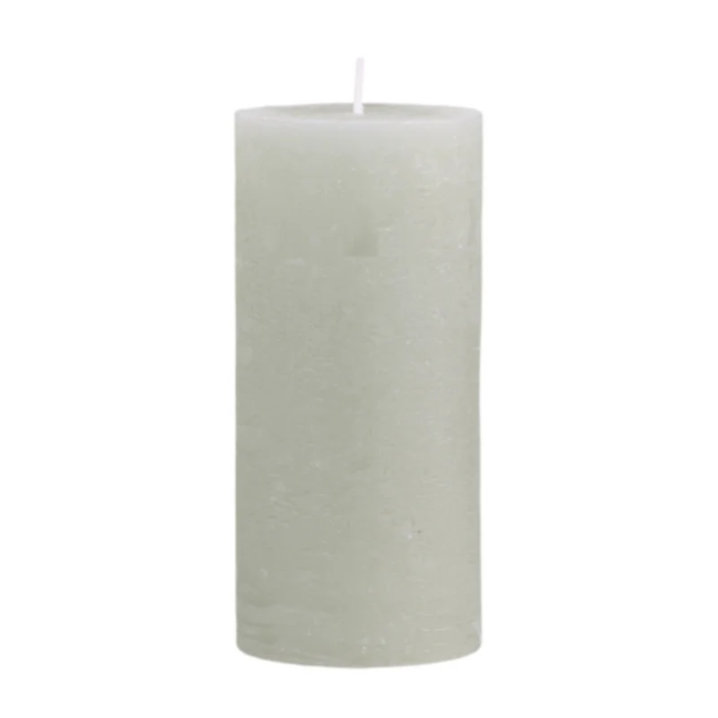 Chic Antique – Macon Stumpenkerze rustikal 60 Std. (Grün)