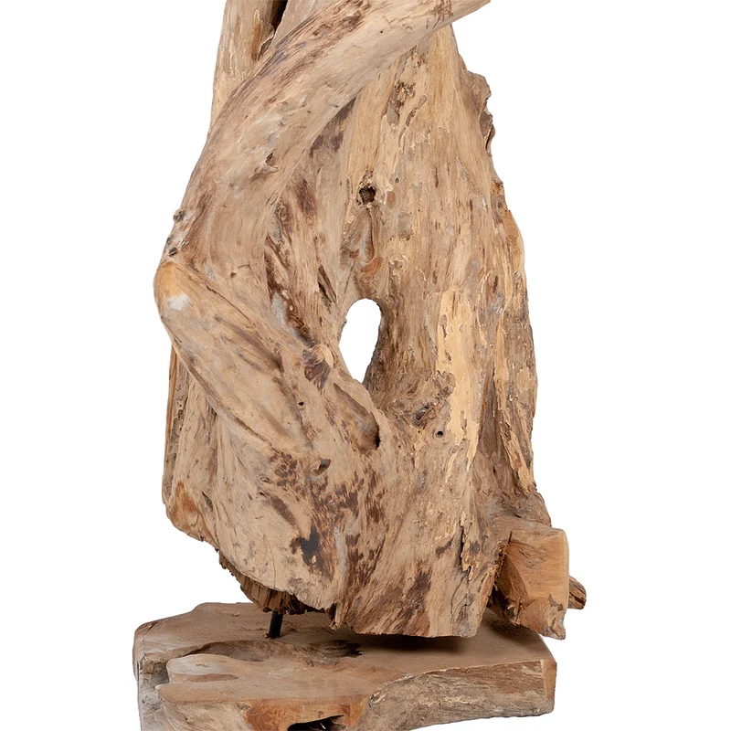 Einzigartiges Deko-Objekt DROP-DUO ca. H100-120cm Teak Unikat