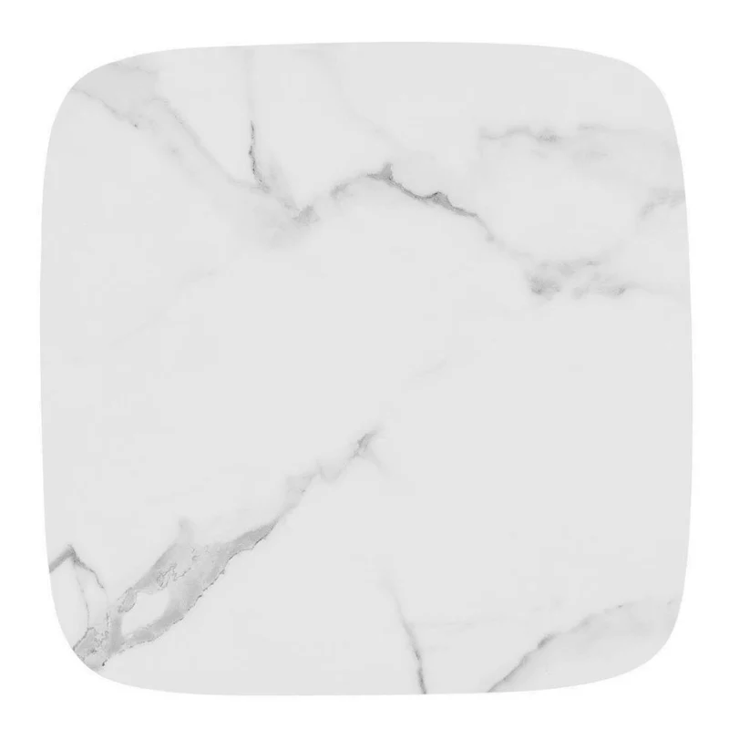 Design Beistelltisch MARMOL 55cm weiss-schwarze Marmor-Optik