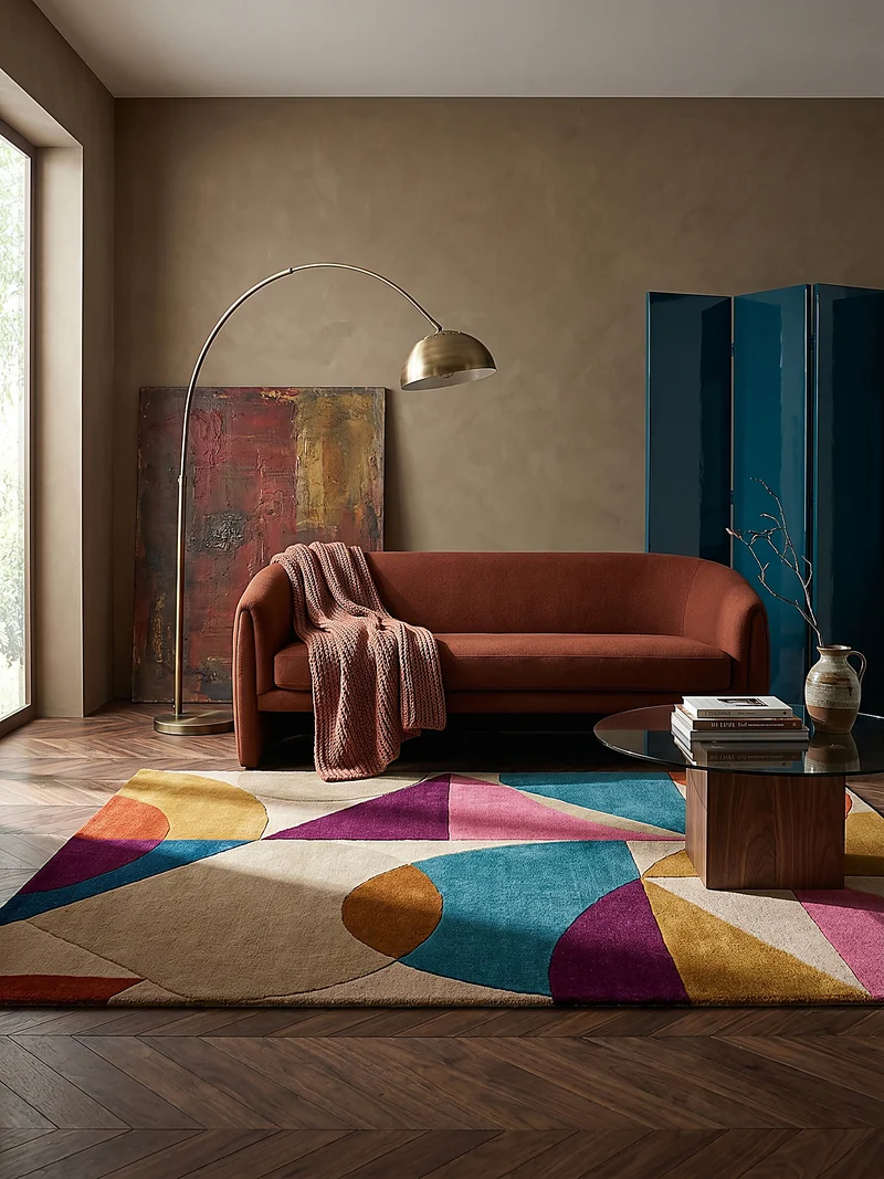 Wollteppich Abstrakt, Wohnzimmer