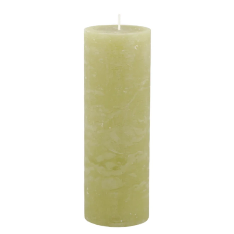 Chic Antique Macon Stumpenkerze rustikal 80 Std. – Moos, 20 cm