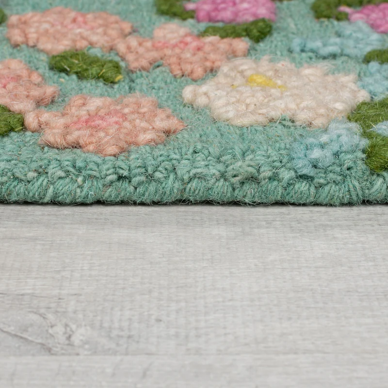 Wollteppich Floral Muster, Naturmotive, Schlafzimmer