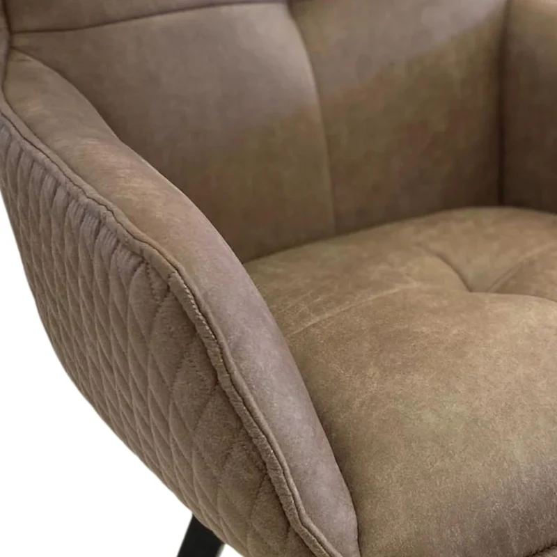 Exquisiter Drehstuhl 360° + Return SPLENDID elephant Leder-Tex-Mix