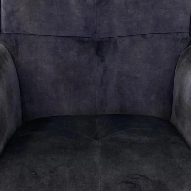 Exquisiter Drehstuhl 360° + Return-Funktion SPLENDID anthrazit Samt