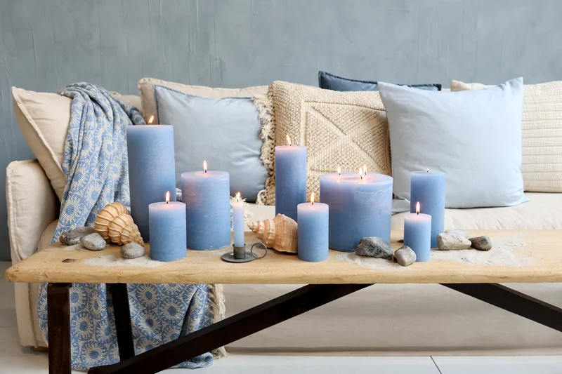 Chic Antique Aix Kissenbezug Maritimes Streifenmuster Sky Blue