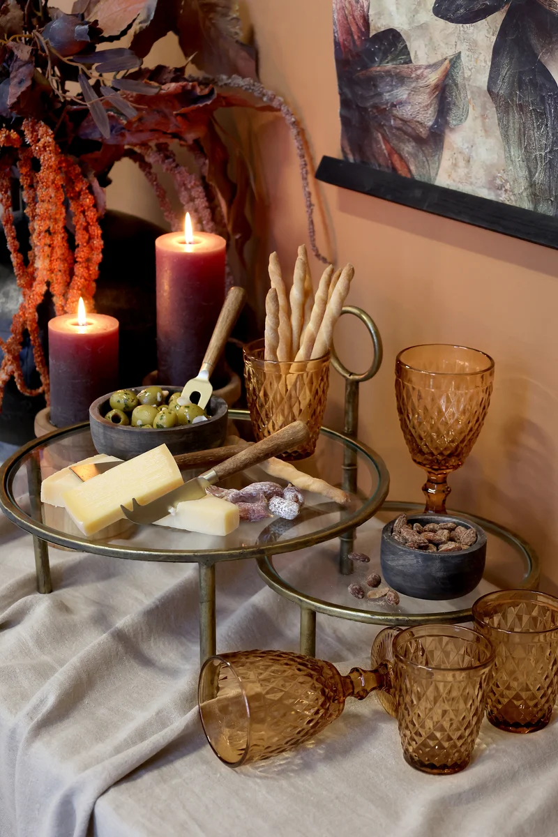 Chic Antique Saint-Émilion Weinglas mit Muster Honig