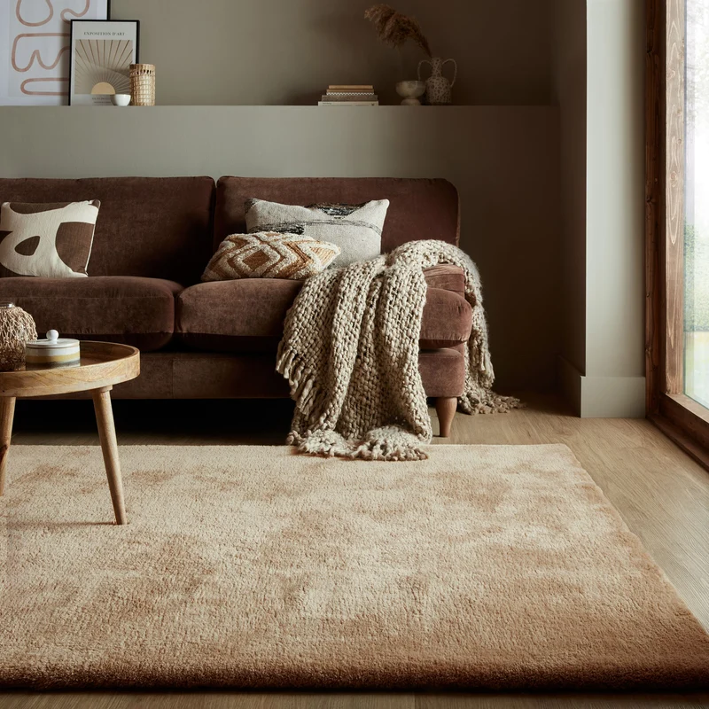 Hochflor-Teppich Kunstfell-Woll-Look · 100 % Polyester · 30 mm