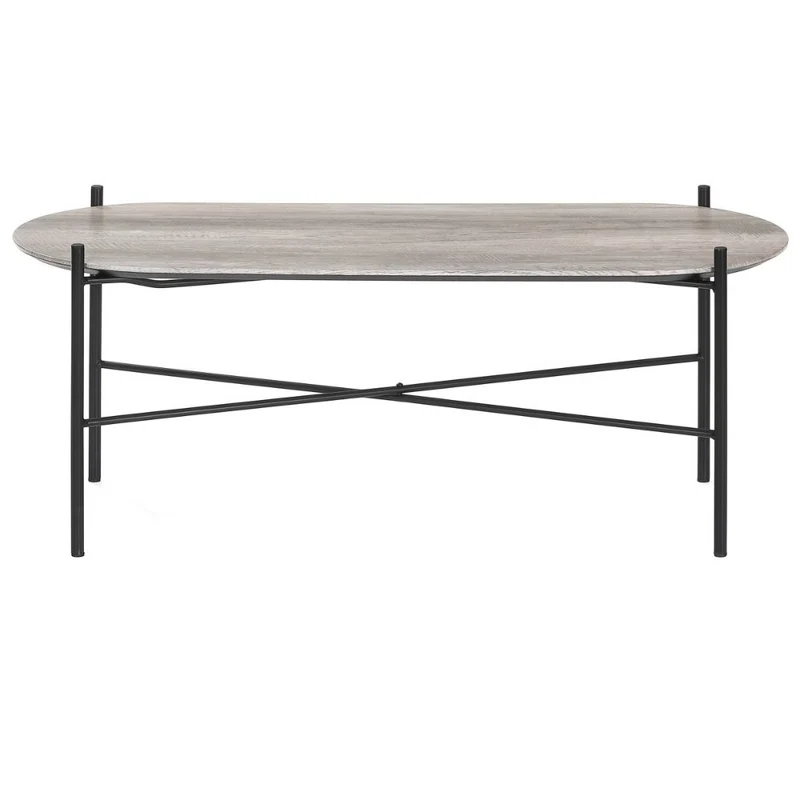 Moderner Couchtisch META 100cm Eichen-Optik Metallgestell