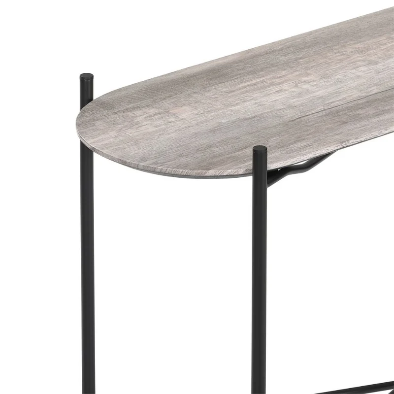 Moderner Konsolentisch META 100cm Eichen-Optik Metallgestell