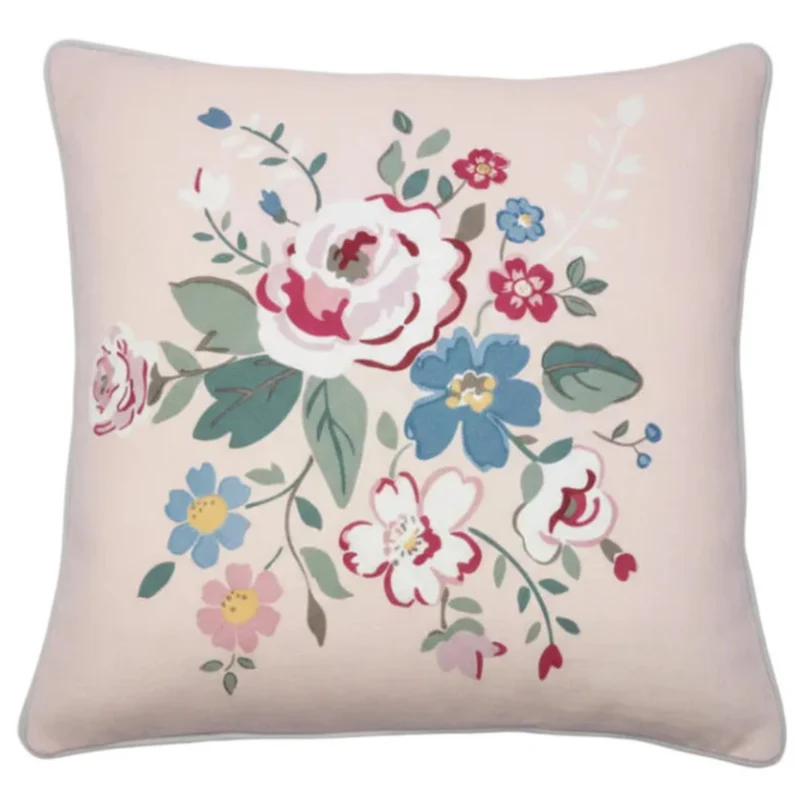 GreenGate Kissenbezug Inge Marie Pieceprint Hellrosa Geblümt 50x50