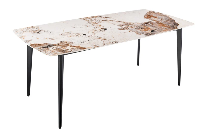 Eleganter Esstisch VENEZIA 180cm weiss Marmor-Optik Keramik
