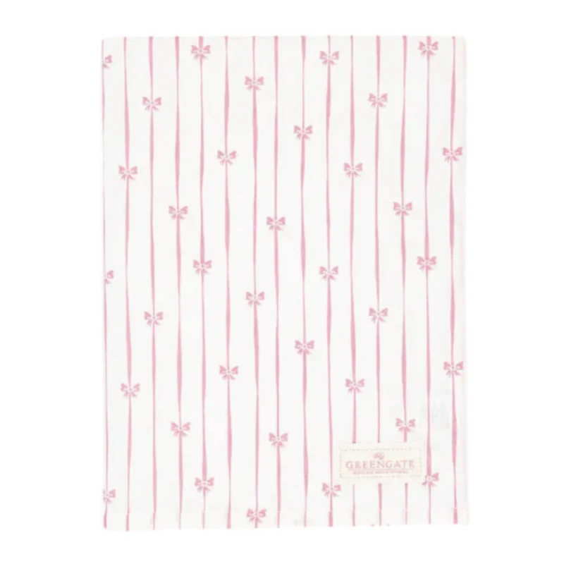 GreenGate Geschirrtuch Dolobella Rosa mit Blumenmuster